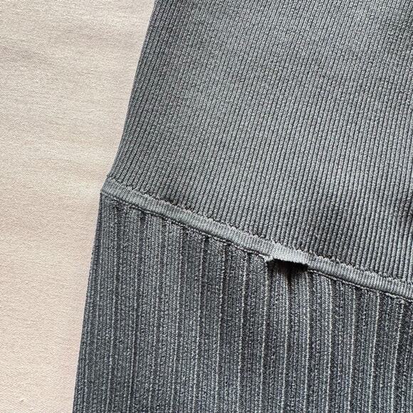 M.M. Lafleur The Finley Stretch Pant Ribbed Jardigan Knit GRAY Elastic Large - Picture 11 of 11